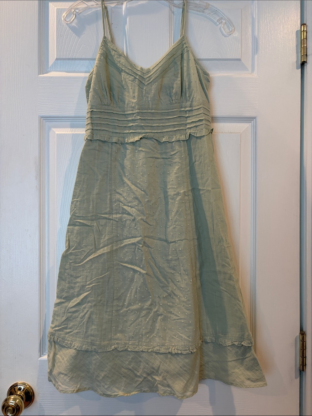 Light Sage Green Cotton Dress by Flying Tomato